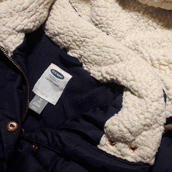 Old Navy navy blue puffer coat - Picture 10 of 12